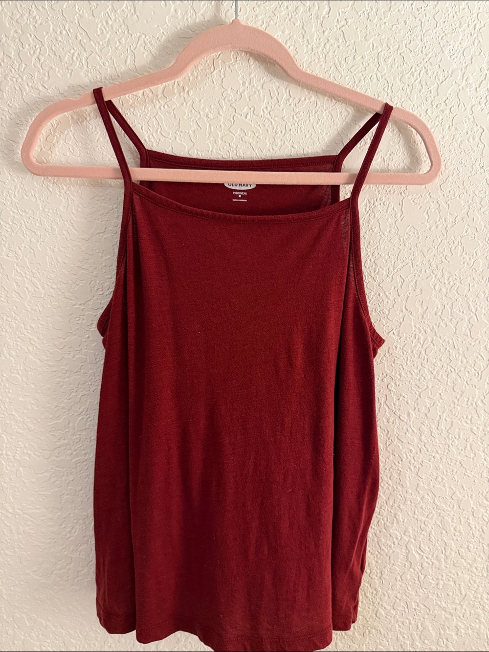 Old Navy Women's Burgundy Double-Spaghetti Strap Tank